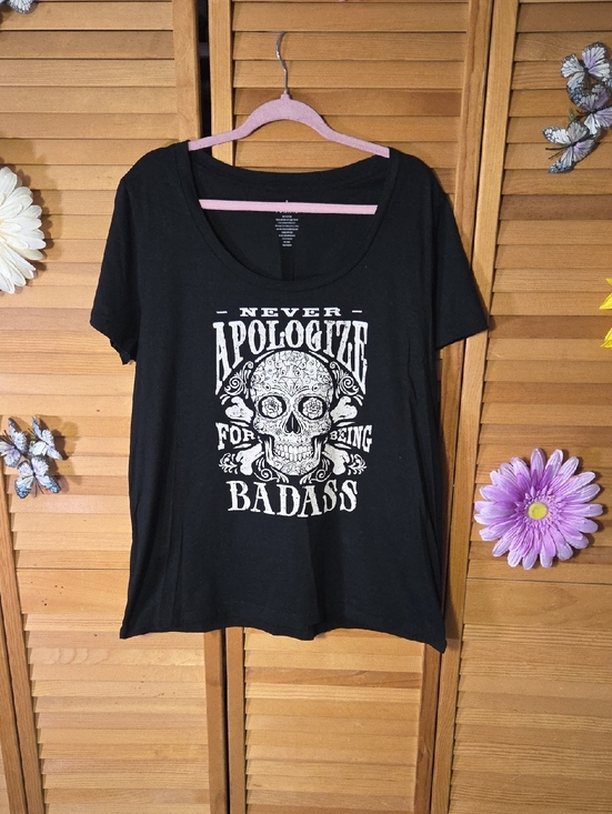 torrid Tops - Vintage 2016 Like New Torrid Graphic Tee "Never Apologize For Being Badass"